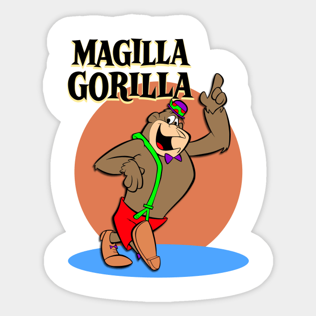 Magilla Gorilla Sticker by BigOrangeShirtShop